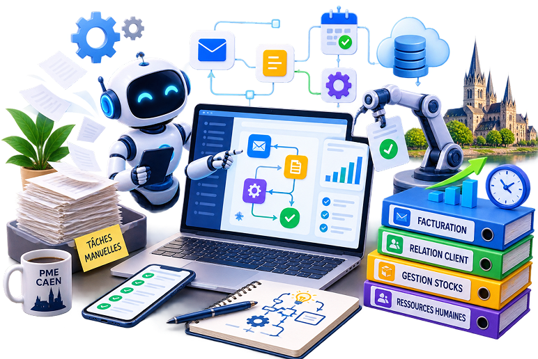 Automatisation de Processus pour PME à Caen — Ce qu'on Peut Déléguer aux Machines en 2026